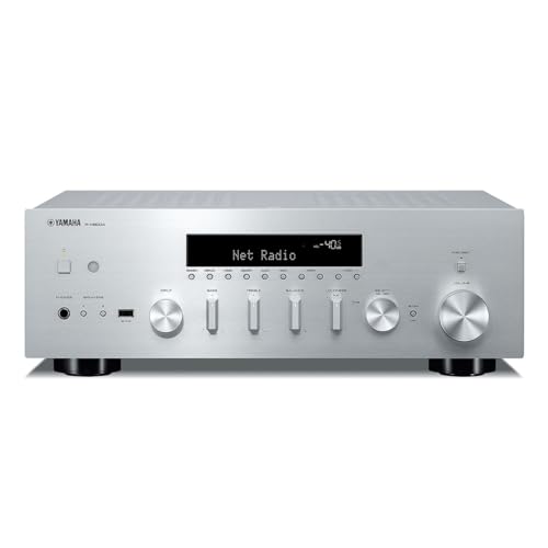 Sintoamplificador Yamaha R-N600A HI-FI Phono In DAC WIFI | plata - Imagen 5