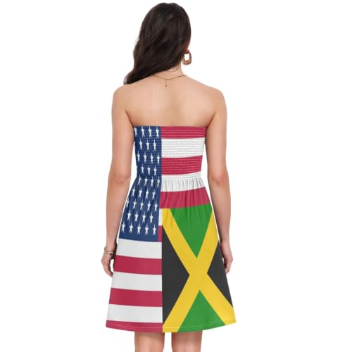 Robe d'été décontractée extensible confortable GuoChe drapeau USA - 4