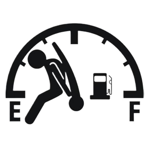 Autocollants de voiture, autocollants réfléchissants amusants, panneau de consommation de gaz élevé étanche pour capuchon de réservoir extérieur ordinateur portable voiture murale RV porte camion