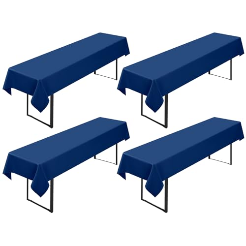 Nappes de table rectangulaires bleu marine YMHPRIDE pour mobilier de jardin - 2