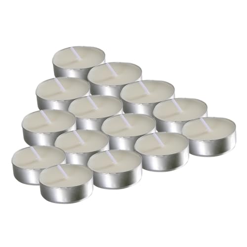 VINTORKY 10pcs Lot Small Size Wide Scented Tea Light Candles Led No Flicker Suitable for Wedding Party Home Decor