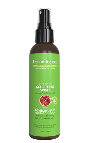 DermOrganic Sculpting Spray - Flex-Hold Working & Finishing Spray for Body, Control, Style Definition, Alcohol-Free, 8 oz