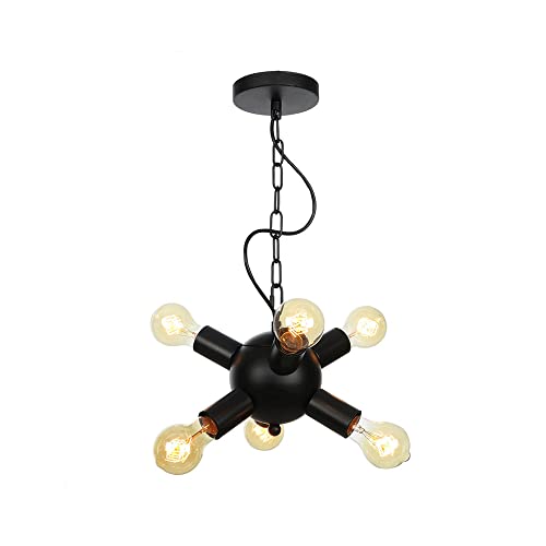 Plafonnier semi-encastré de style lustre Sputnik pour salon et salle à manger