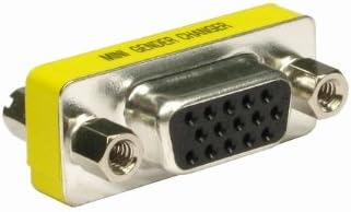 rhinocables® 15 Pin Female to Female VGA SVGA Adaptor coupler joiner