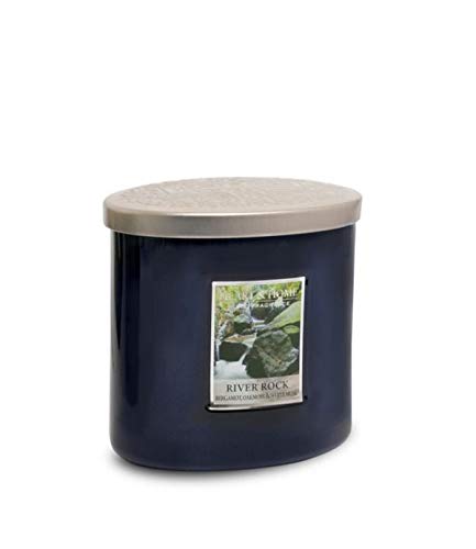 Heart & Home Twin Wick Ellipse Candle - River Rocks