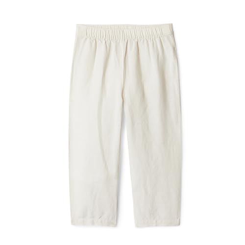 Amazon Essentials Unisex Babies x Sofia Grainge Baby Boys and Toddler Cotton Linen Pull on Pant Light Beige 2T