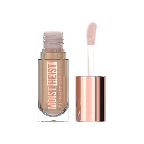 Swiss Beauty Moist Heist Shimmer Lip Oil | Luminous Shine | Hydrating | Lightweight | Shade- 1. Nude Flash, 4.8g
