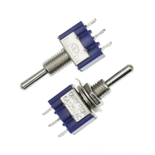 Interrupteur à bascule miniature MTS103 pour panneau de modélisme et tableau de bord 120V 6A - 2