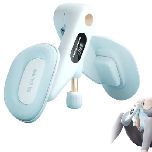 XEERUN Oberschenkeltrainer,Beckenbodentrainer Für Frau,Thigh Master, Trainingsgerät Für Weibliches Gesäß Mit Intelligenter Zähl, Beckenboden Trainer Damen für Postpartale Rehabilitation (Blau)