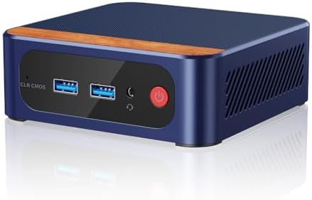Fangxuee Mini PC N100 4K 4096 X 2160 60 Hz DDR4 16 GB RAM 256 GB SSD para Win11 Pro WIFI6 BT Computadora de Escritorio para Juegos Enchufe de la UE