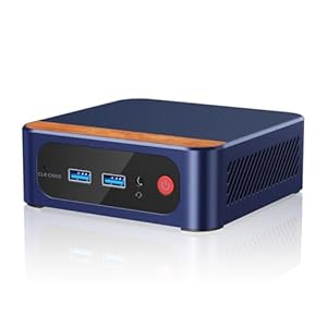 Knoruley Mini-PC Twin Lake N100 DDR4 16GB RAM 256GB SSD, für Win11 Pro, WIFI6, BT Desktop Gaming Computer, EU-Stecker