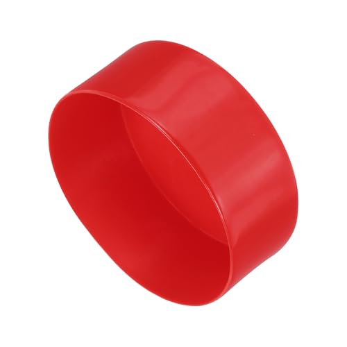 uxcell Rubber End Caps 120mm(4.7 Inch) ID 50mm Height Red 2pcs