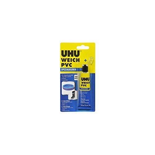 Colla Per Tessuti UHU 48665 - 20g - Adesivo Rapido Senza Solventi - Lavabile E Trasparente