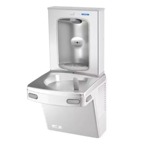Oasis OPG8EBFSTN VersaCooler Water Drinking Fountain Wall Mount Indoor in Stainless Steel with Electric Bottle Filling Station, 8PH, ADA Compliant Water Cooler No VersaFilter18 D x 18