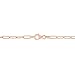 Women's Fancy Paperclip Chain Bracelet - Italian 925 sterling silver bracelets for Women - pulseras para mujer - 3mm - Unisex Design - Sterling Silver 925, Rose Gold Plated, Yellow Gold Plated - Classic Link bracelet (Fancy Paperclip Style - Rose Gold Plated - 9in)