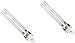 Lampe à ampoule UV 2 pièces 5w 7w 9w 11w 13w, ampoule de remplacement pour ampoules de remplacement UV PLS pour filtre d'étang UVC et clarificateurs (11w)