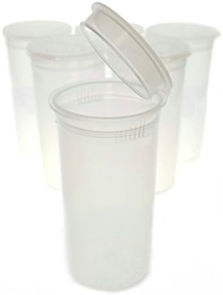 50 Piece Pack Rx Clear 13 Dram Bottles. Premium Pop Top Medical Grade Vial Containers image 3