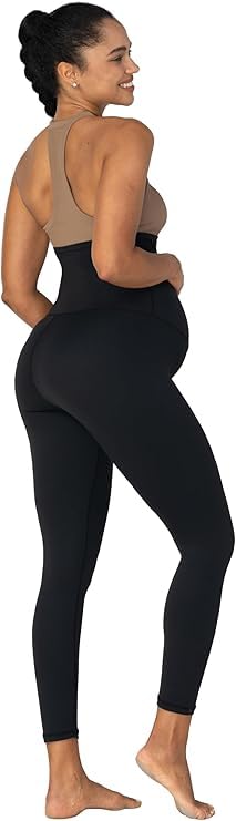 Sunzel Sunzfly Leggings premaman da donna sopra la pancia burrosi morbidi pantaloni da yoga per gravidanza per autunno allenamento lounge, nero, XX-Large