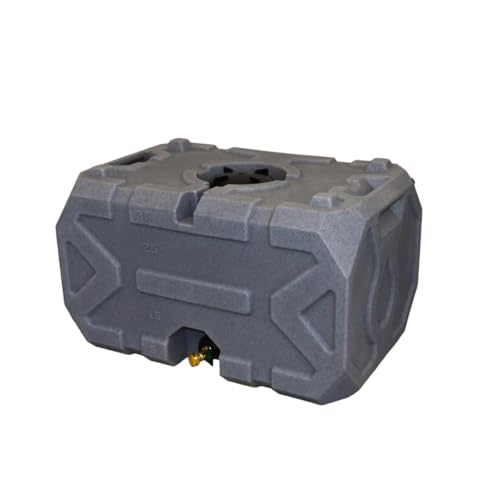 Exodus 35 Gallon Water Storage Tank by Rockwell Products | Emergency Water Storage Container | Stackable, BPA Free, Made in The USA (Granite)
