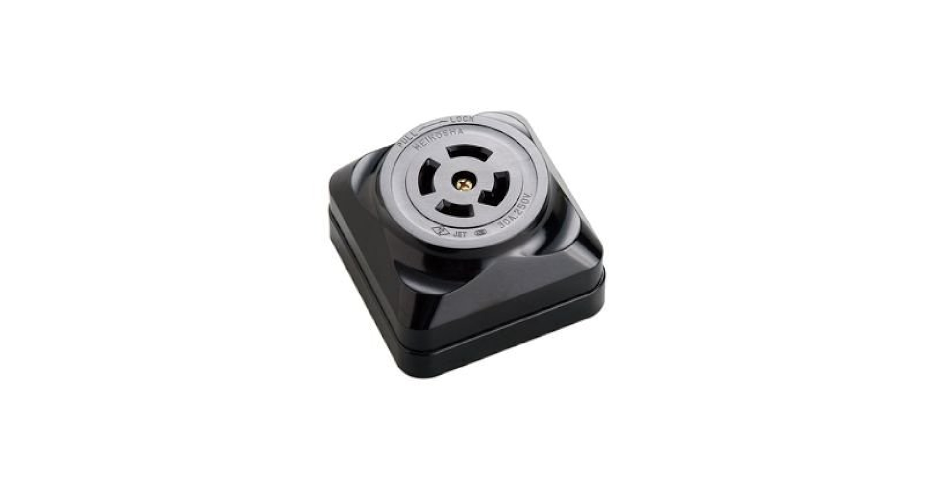 Amazon.co.jp: 明工社 接地引掛露出コンセント 黒 MH2890 : DIY