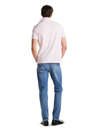 Image of Tommy Hilfiger Men's Short Sleeve Polo Shirts in Classic Fit with Stretch and Organic Pique Cotton