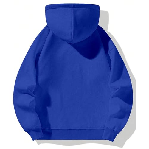 Mens Quarter Zip Hoodies Long Sleeve Drop Shoulder Sweatshirts Fleece Casual Loose Fit Pullover Sweatshirts Winter2