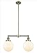 Innovations 209-BAB-G201-8 2 Light Chandelier, Black Antique Brass