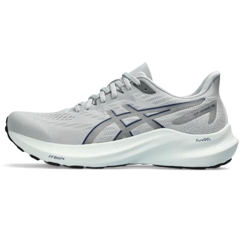 ASICS Women's GT-2000 12 Running Shoes, 10, Piedmont Grey/Steel Grey