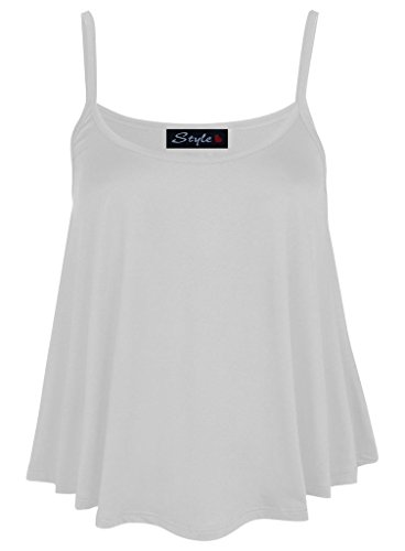 Débardeur femme blanc YOU PLUS taille 42 en coton confortable