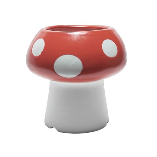 MaoYaMao Mushroom Pencil Holder for Desk Cute Pen Holder Decoration Accessories Ceramic...