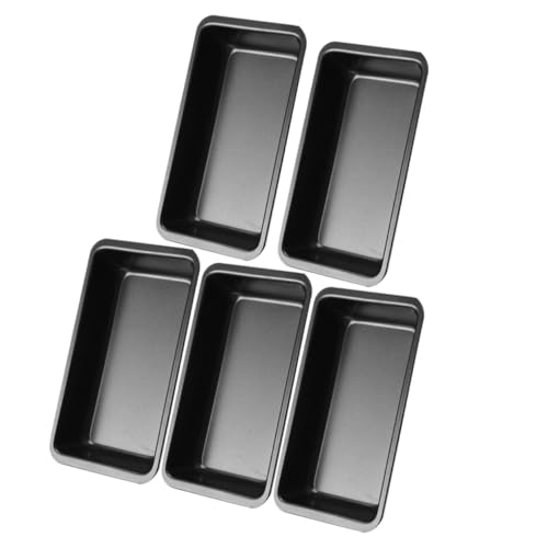 OFFSCH 5pcs Non-stick Rectangular Baking Pan Toast Box Cake Mold for Home Kitchen Bakeware for Bread Cakes and More