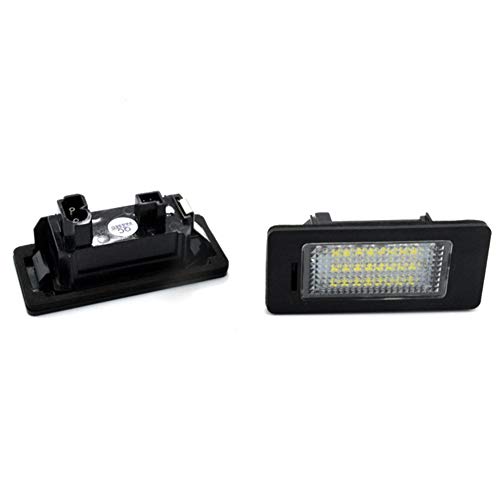 2 luces LED para matrícula de coche, para BMW Serie 1 3 5 E82 E88 E90 E91 E92 E93 E39 E60 E61 X1 X3 X5 X6 luces LED blancas sin errores