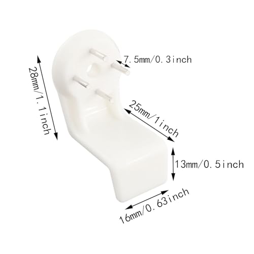 Image of 20PCS ABS Hardwall L-Shaped Hanger Non-Mark Instantly Hanging Strong Adhesive Invisible Traceless Nails Hooks Mount Fasteners for Picture Frames LED Light Apartment Cinder Block Wall
