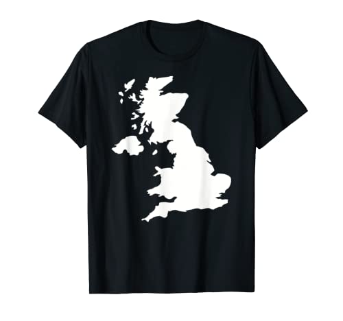 Camiseta de mapa de Gran Bretaña Camiseta