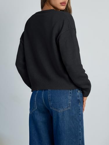 Image of Trendy Queen Cropped Cardigan Sweaters for Women Lightweight Y2k Fall Outfits Spring Fashion Clothes 2026