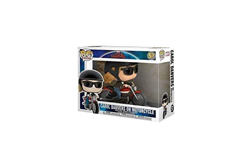 Funko 36418 POP Ride Captain Marvel-Carol Danvers on Motorcycle Collectible Figure, Multicolor, Red, Blue, Gold, standard size - Image 2