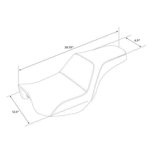 Selle passager moto Dyna finition haut de gamme pour Low Rider