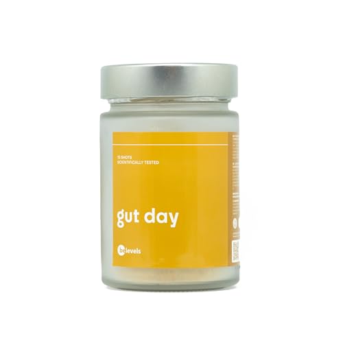 Enzimas Digestivas Naturales - Digezyme - Suplemento con Glutamina en Polvo - 10 Enzimas Digestivas de Alta Concentración - Formula Vegana Sin Aditivos - Apto Todo Tipo de Dietas - be levels - gut day