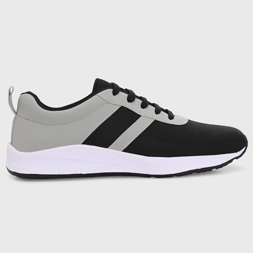 Image of Centrino Urban Sneakers for Man | Shoes for Men Stylish | Casual Lightweight Lace-Up Canvas Walking Shoes | Cushioned Insole | Breathable Comfortable Anti-Skid Sole | Trendy Mens Shoes for City Walks (6823)