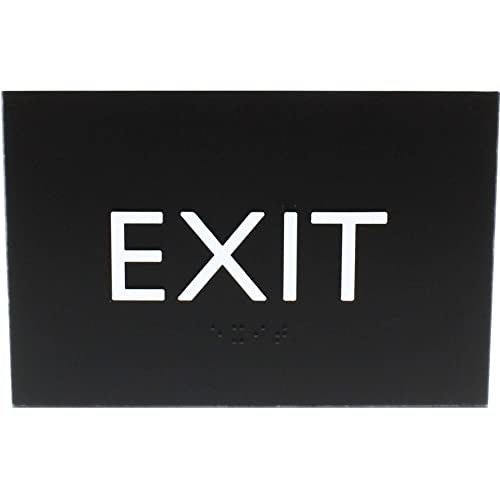 LorellLLR02671, Exit Sign, 1 Each, Black