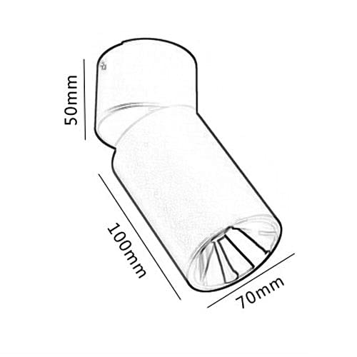 10W LED plafonnier Spot de Plafond de la Surface d'intérieur Mount Spot Spot, luminaires de Plafond réglable, Salon Couloir Spot directeurs, galerie éclairage d'image (Color : Black-6000K) - Image 4