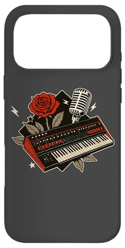 Grande tastiera sintetizzatore, rock-ndustriale, synth-pop, synth-rock, musica-new-wave, dark-wave o vaporwave-musica sintetizzatore regalo per gli appassionati di musica sintetizzatore anni '80 o '90 e di musica elettronica giapponese techno.