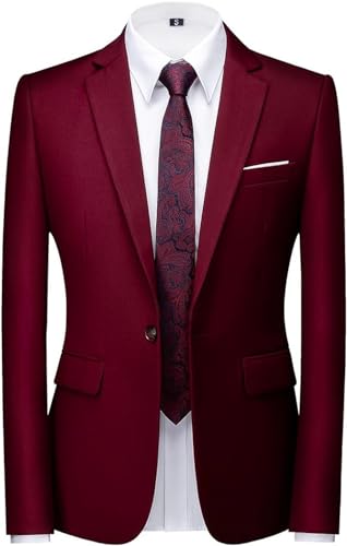 Image of Men's Stylish Party Casual Formal WEAR Single Breasted Blazer