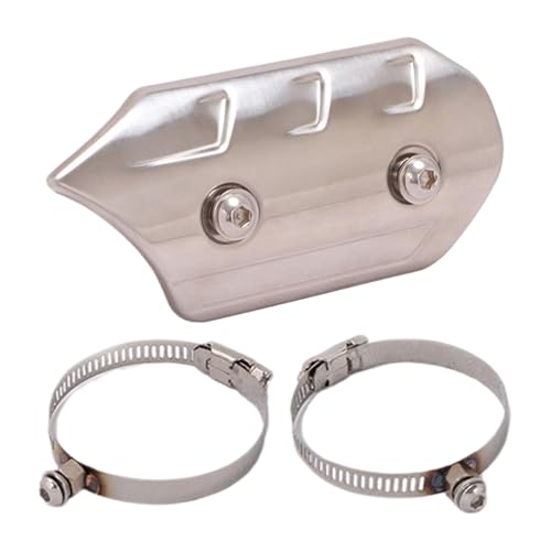 Protector contra el calor de tuberías: protector de seguridad para altas temperaturas, cubierta de escape de múltiples capas, aislamiento protector, perfecto para motos, scooters, vehículos todo terre