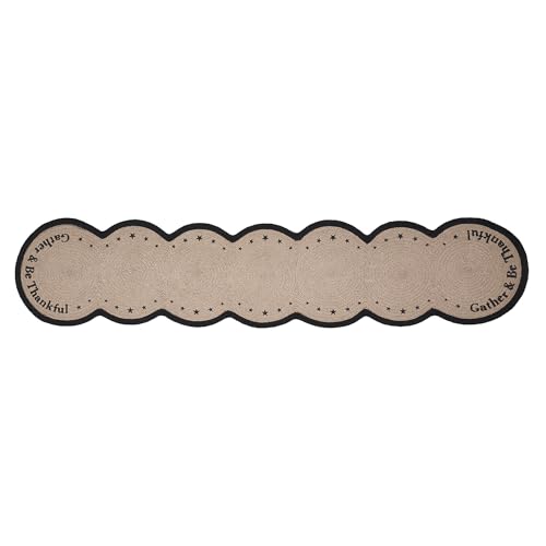 VHC-Brands-Harvest-Blessings-Stencil-Gather-Be-Thankful-Table-Runner-12×60-Braided-Cotton-Kitchen-Dining-Table-Holiday-Decoration-Decor-for-Fall-and-Thanksgiving VHC Brands Harvest Blessings Stencil Gather Be Thankful Table Runner 12×60 Braided Cotton Kitchen Dining Table Holiday Decoration Decor for Fall and Thanksgiving