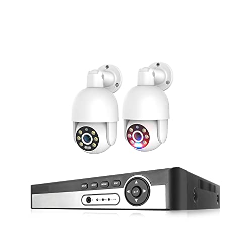 hƃJ O 8CH 5MP 4K Poe JVXe H.265 8MP X}[gI[g PTZ JoI[fBIOrfIĎLbg 4K 110°LpEԃJ[Be(3T,8CH NVR AND 2CAM 5MP)