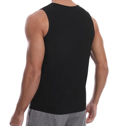 Sauna Suit Vest for Men,Premium Zipper Sauna Sweat Waist Trainer Body Shaper Heat Trapping Shirt Vest Tank Top2