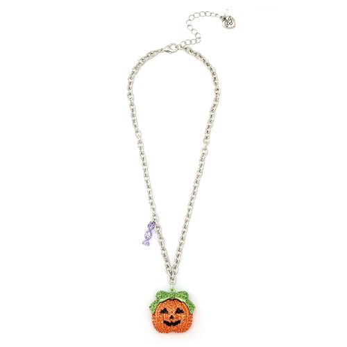 Betsey Johnson Women's Pumpkin Pendant Necklace