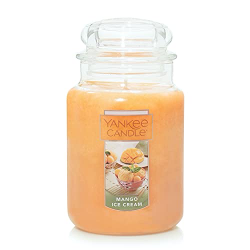 mango sorbet candle - Yankee Candle Mango Ice Cream Large Jar Candle