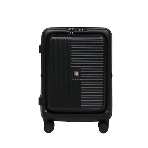 20” Carry-On Luggage – Lightweight, Collapsible, Expandable Suitcase with Spinner Wheels, Airline Approved, Water & Impact Resistant, Travel Bag with TSA Lock –BLACK